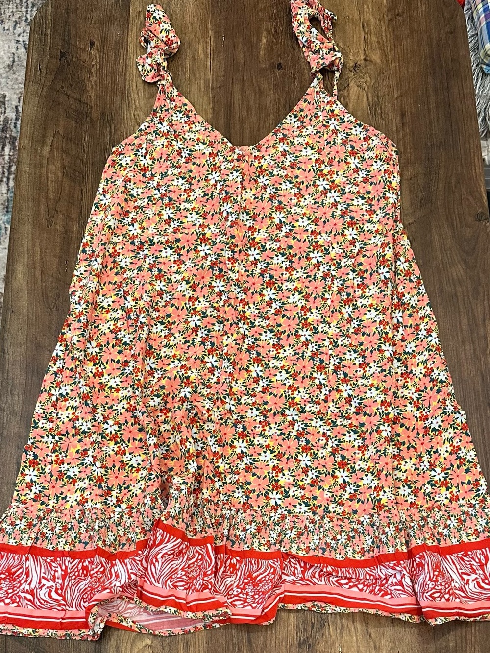 Maaji Coral Floral Ruffle-Strap Dress